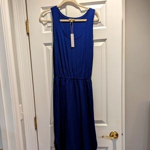 Racing strip maxi dress